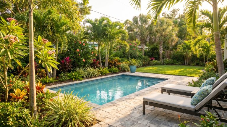 Backyard plunge pool design for a Seminole, FL home
